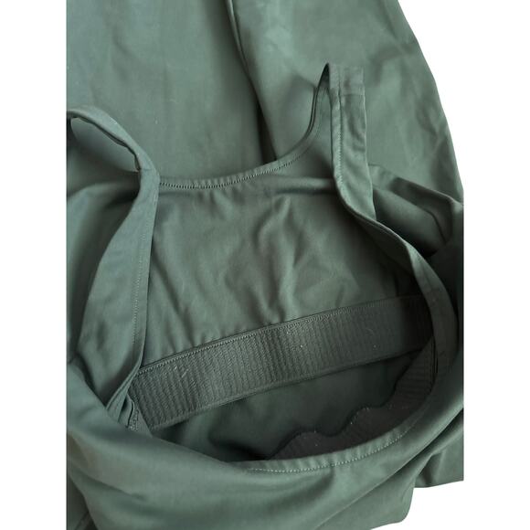 Girlfriend Collective Scoop Back Unitard Athletic Jumpsuit Moss Size Medium - Picture 9 of 10